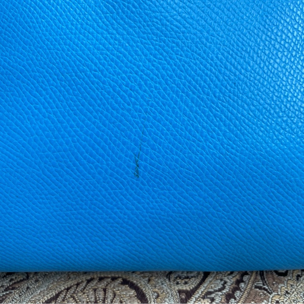 Coach Crossgrain Leather Margot Carryall Shoulder Bag Crossbody Sky Blue F34607 - Picture 6 of 16